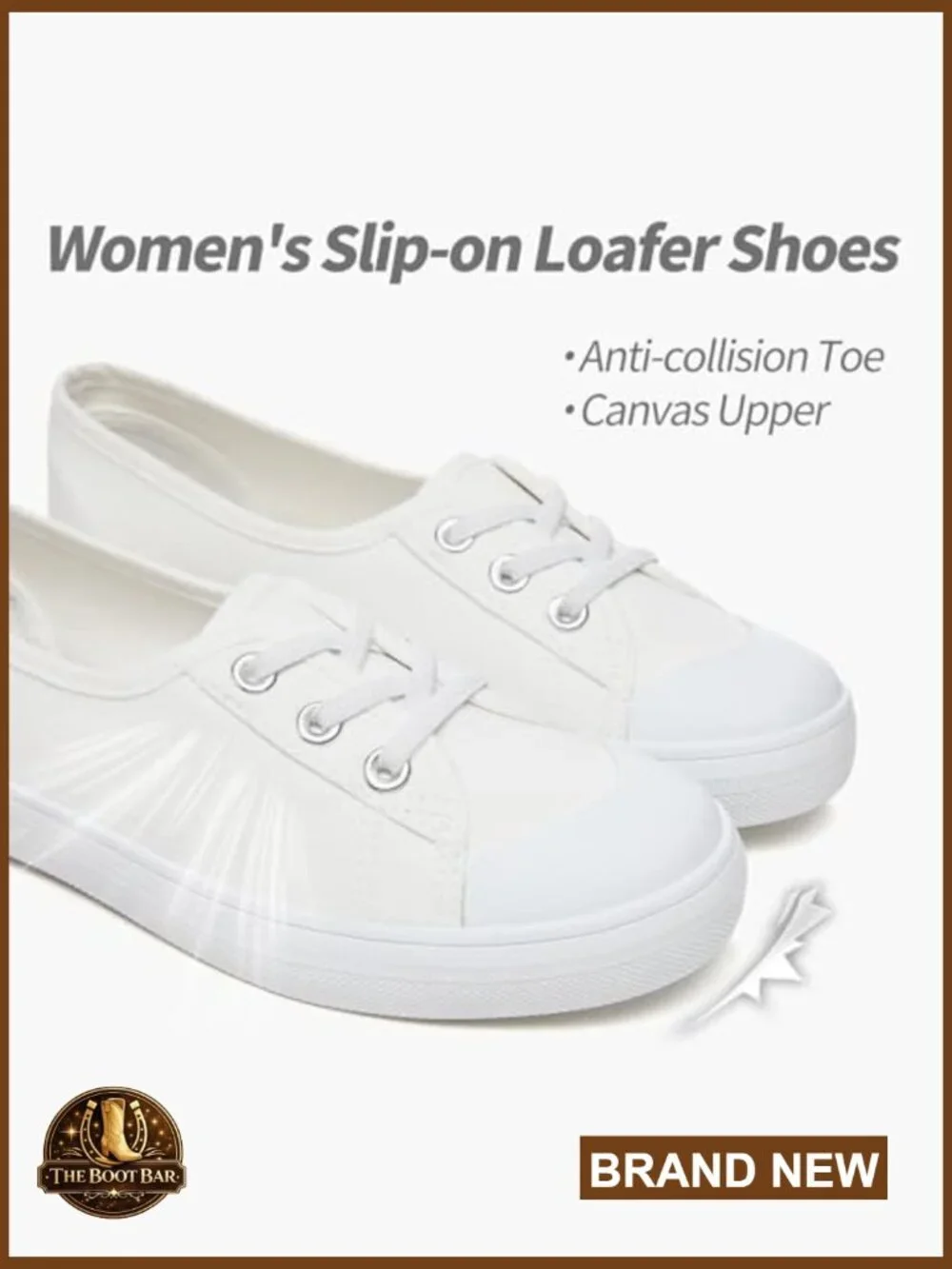 Women's Slip-On Canvas Sneakers Lightweight Casual Walking Shoes